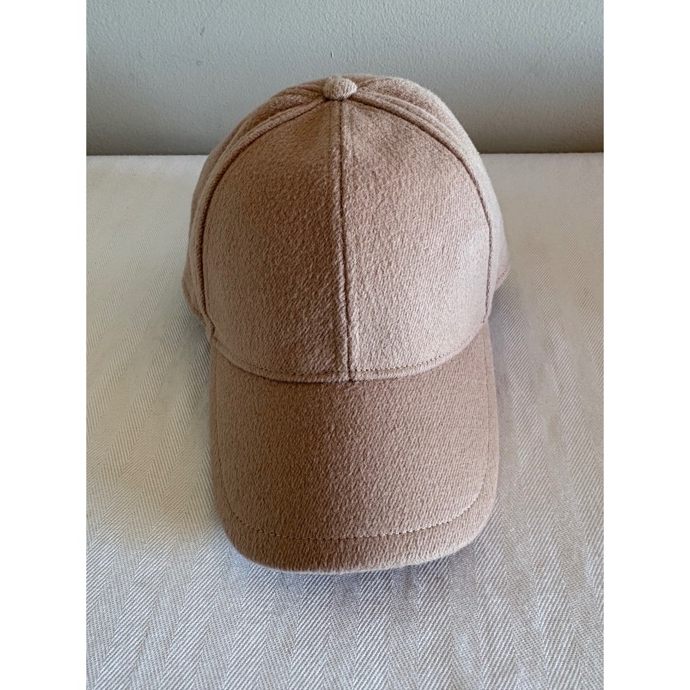 Abercrombie & Fitch Wool Blend Adjustable Baseball Cap Tan Taupe Strapback Hat
